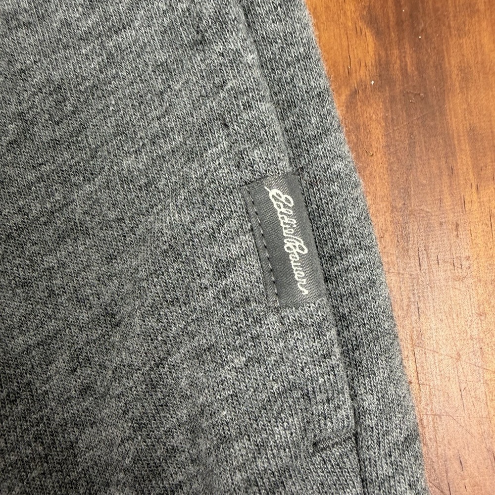 Eddie Bauer Shorts Mens XL Gray Sweat Lounge Activewear Drawstring Pockets - Picture 3 of 6